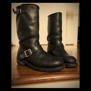 Harley Davidson heavy duty leather Moto boots